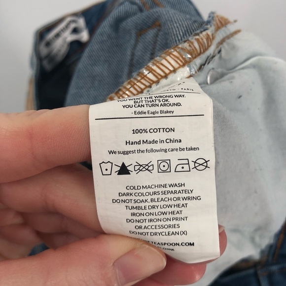 ONE TEASPOON Freebirds Jeans Distressed Ripped Knees Zip Ankle Rigid Denim 25 - Picture 8 of 9